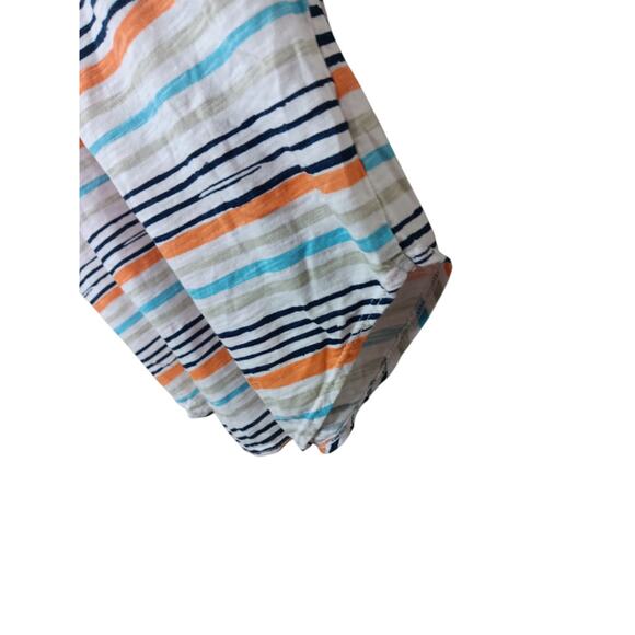 iCantoo Striped V-Neck T-Shirt Dress Women’s L Multicolor Lightweight Hem USA - Picture 11 of 15